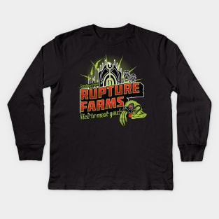 Greetings from RUPTURE FARMS Kids Long Sleeve T-Shirt